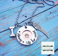 
              Pet Loss Necklace - My Fur Angel - Pet loss Gift - Personalized Pet Loss - Pet Sympathy Gift
            