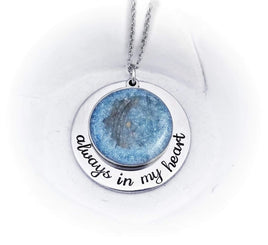 Hair Necklace - Memorial Necklace made with ashes and/or hair