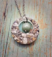 
              Cremation Washer Necklace with Jade
            